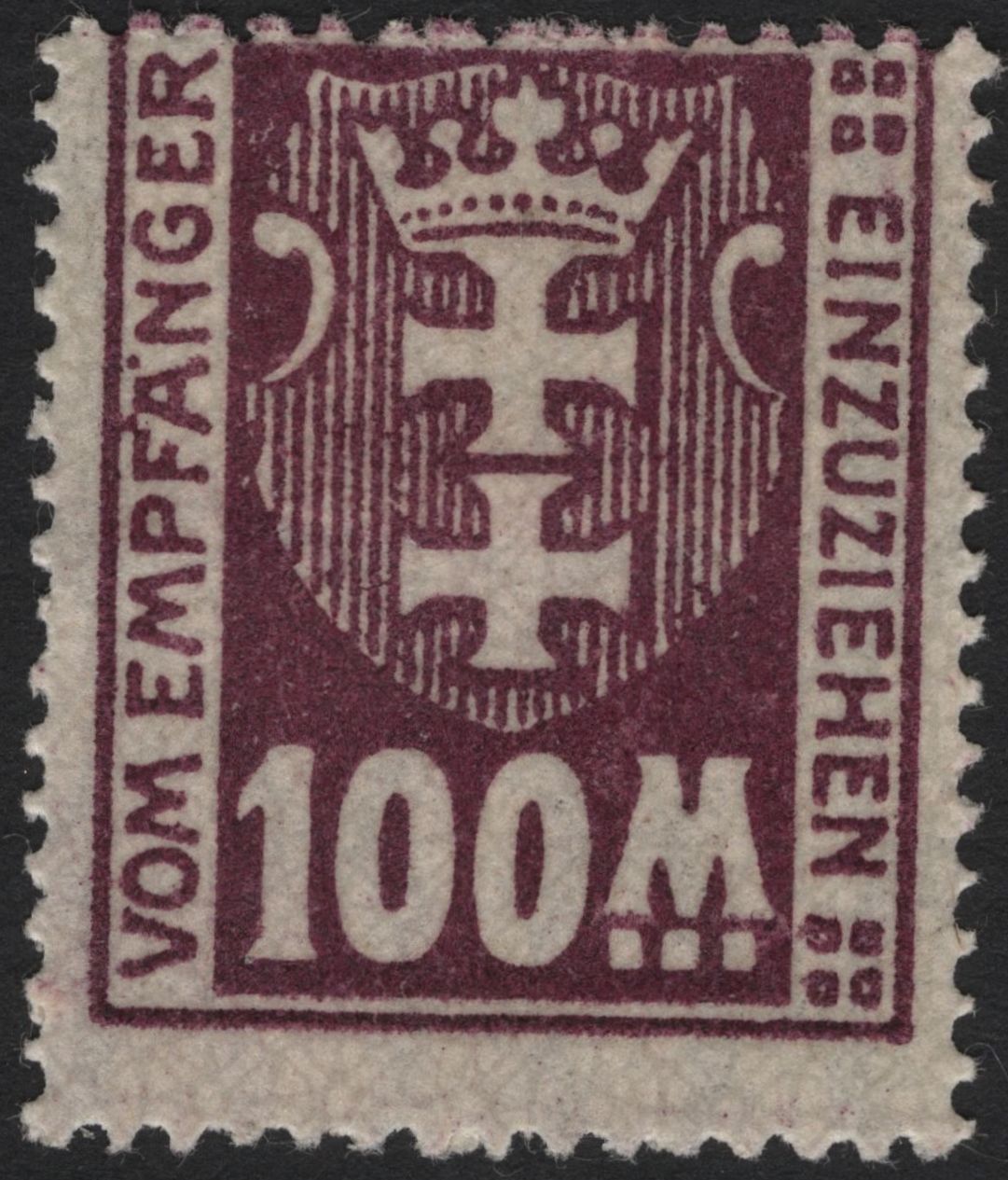 SCG4982 - Germany – Revenue Stamps (Crowned Arms Design, “Vom Empfänger einzuziehen” Series)