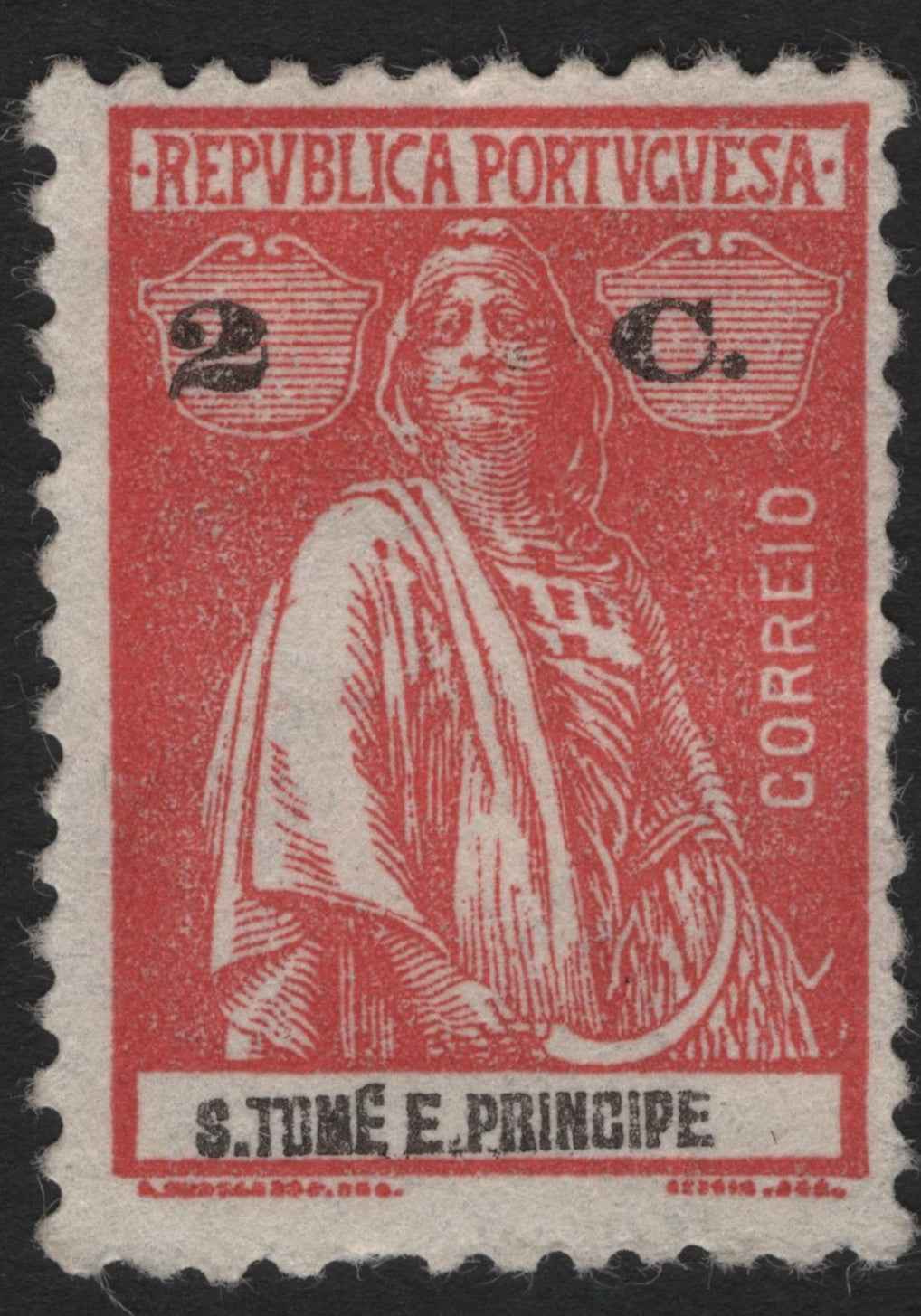 SCG5040 - São Tomé & Príncipe – 2c on 5c Red Ceres Issue (Overprint)