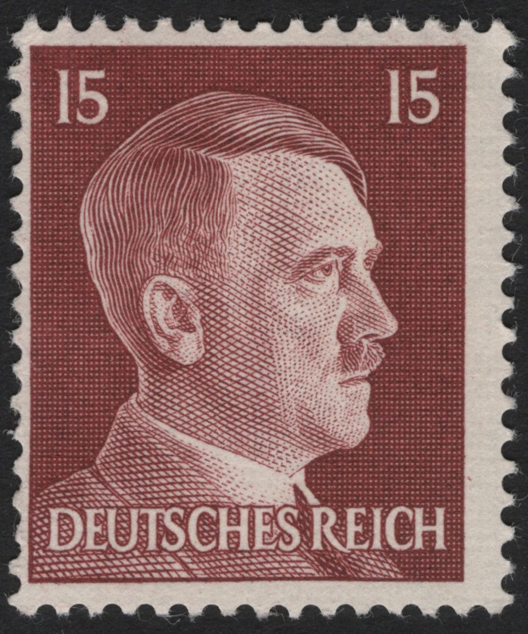 SCG5045 - Germany 1941–44 Hitler Definitive – 15 Pfennig Carmine