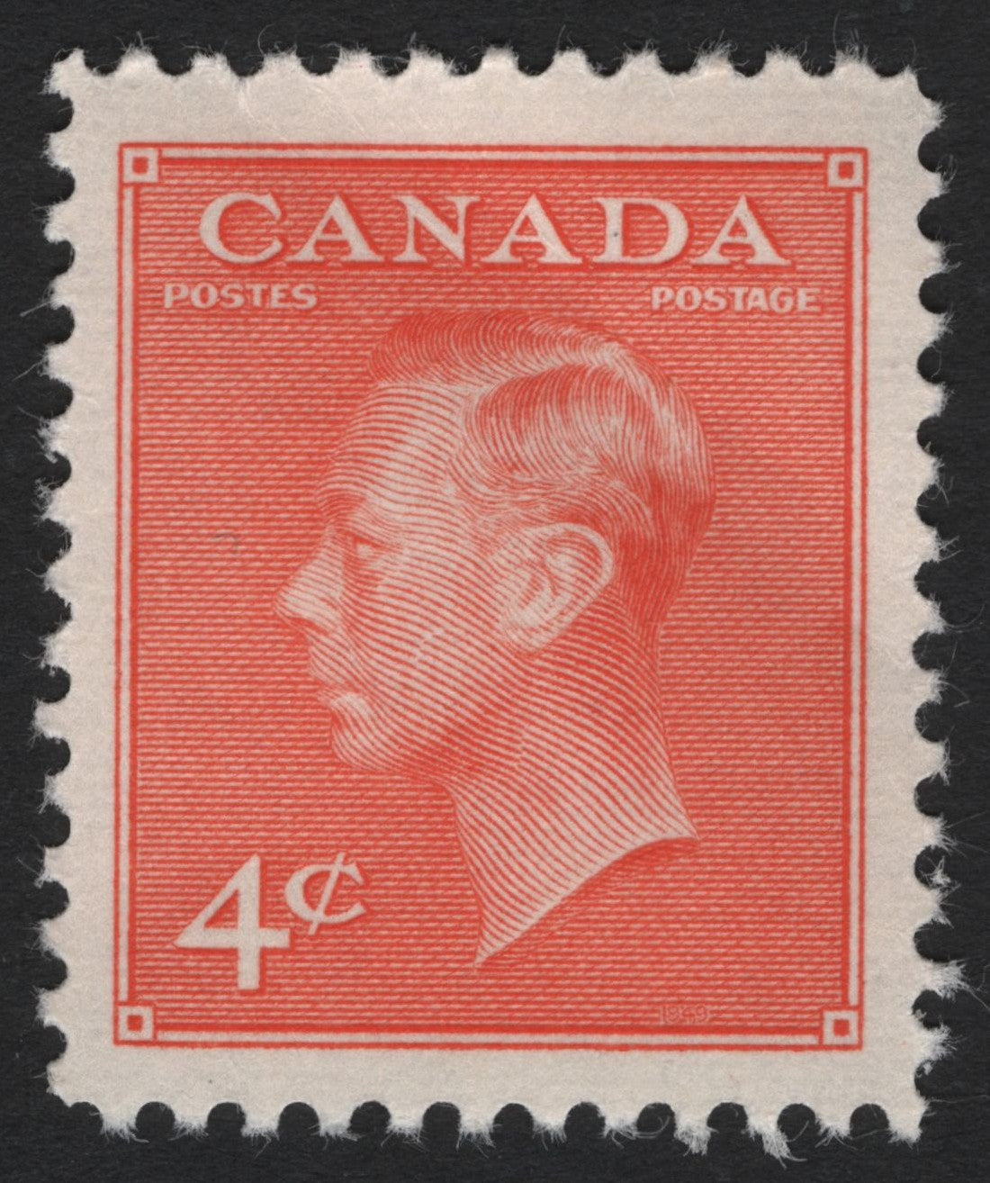 SCG5005 - Canada 1939 – King George VI 4¢ Carmine Red Definitive
