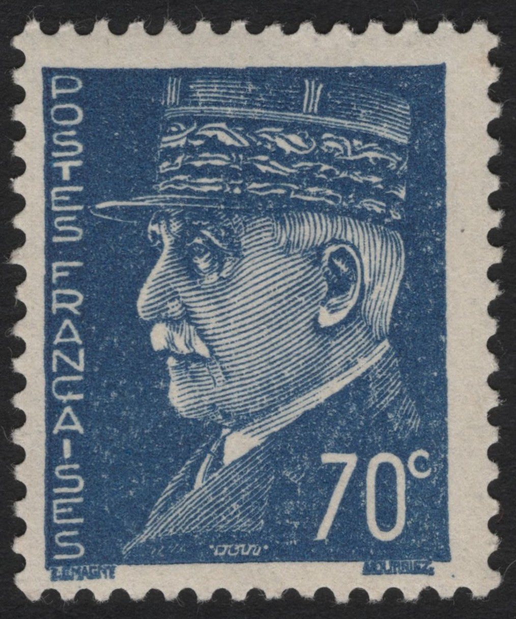 SCG5010 - France 1941 Marshal Philippe Pétain 70c Blue