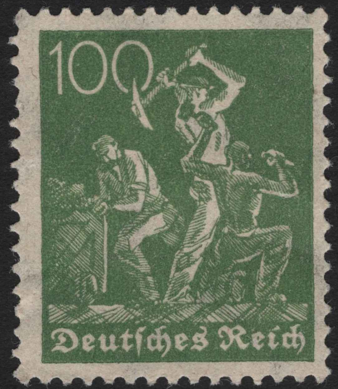 SCG4993 - Germany 1923 – Workers at Work, 100 Mark Green