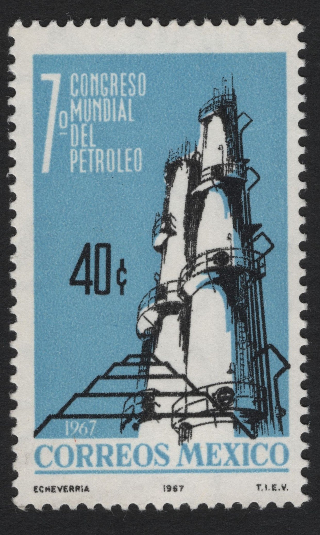 SCG5092 - Mexico 1967 – 7th World Petroleum Congress, 40c