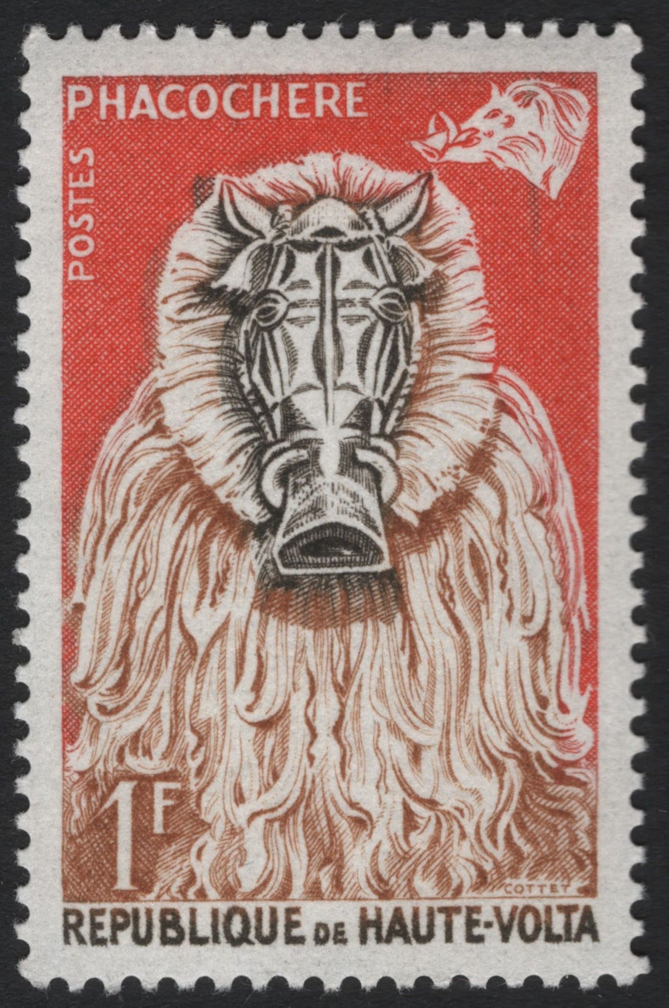 SCG5096 - 1960s Haute-Volta Warthog (“Phacochère”) – 1 Franc