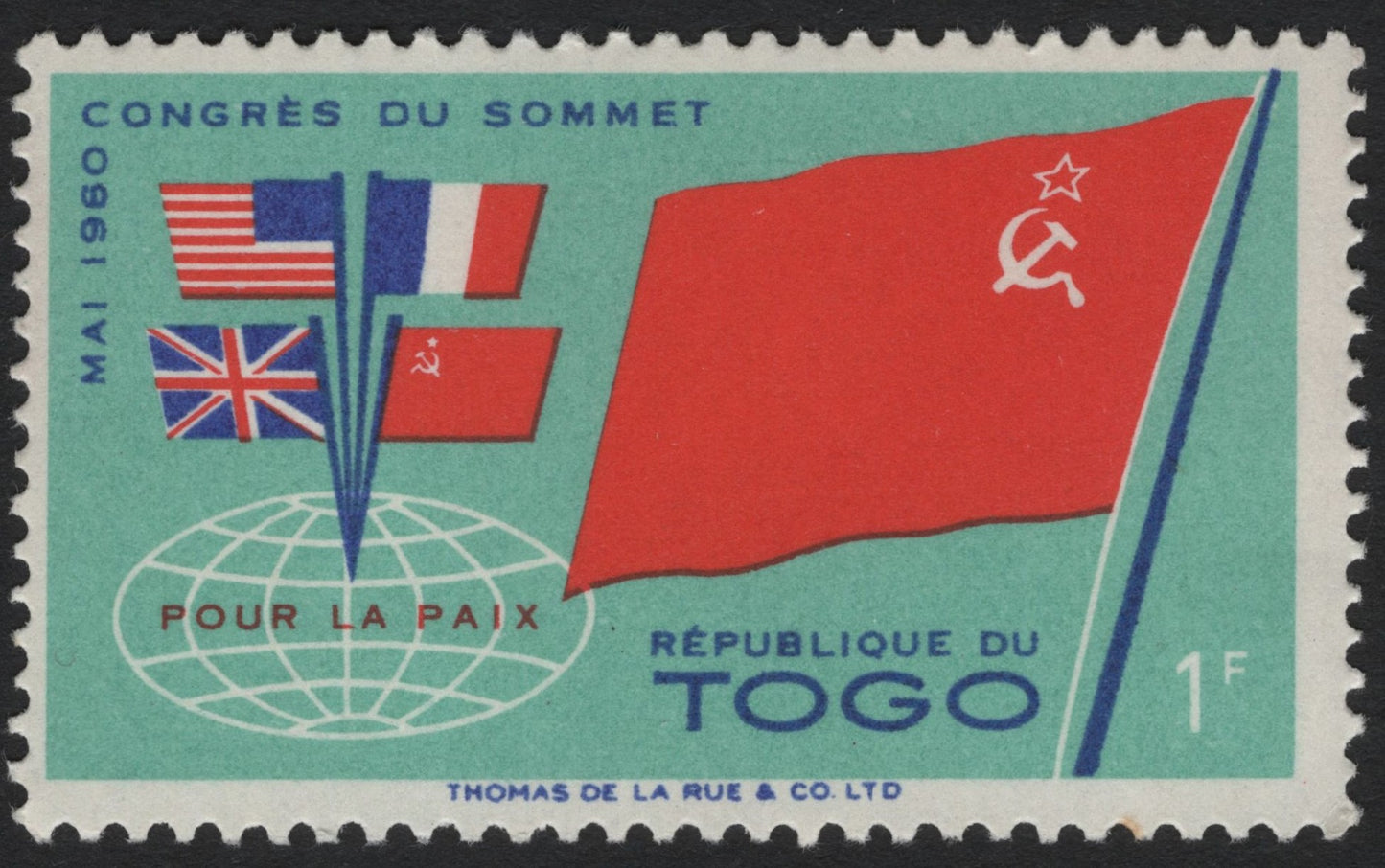 SCG5123 - Togo 1960 Summit Conference – Flags of the Great Powers