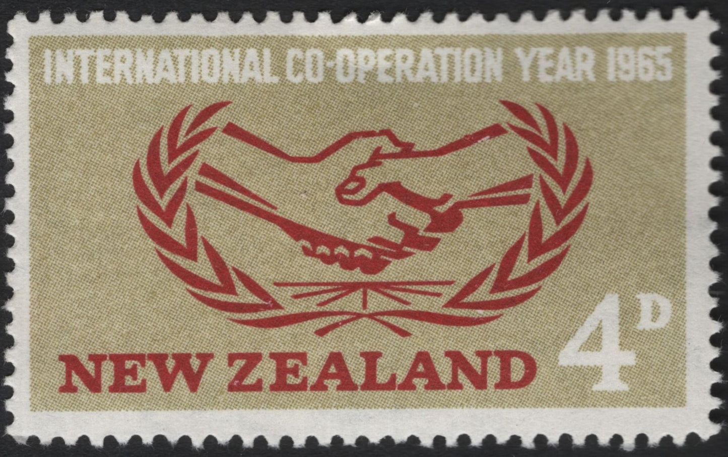 SCG5125 - New Zealand 1965 – International Co-operation Year 4d