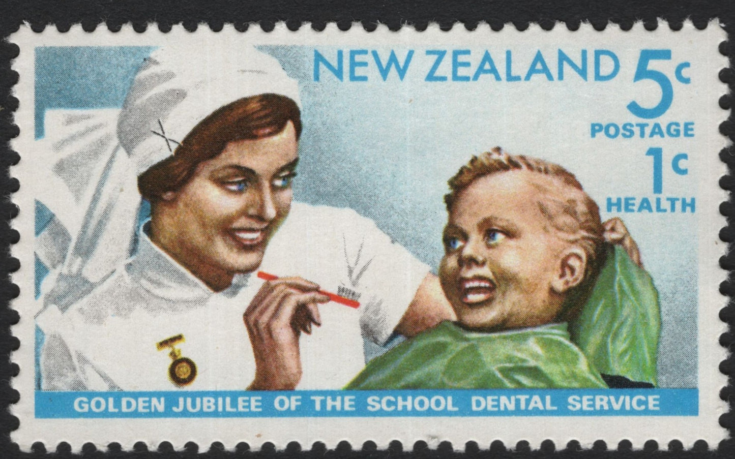 SCG5128 - New Zealand 1961 – Golden Jubilee of the School Dental Service (Health Stamp)