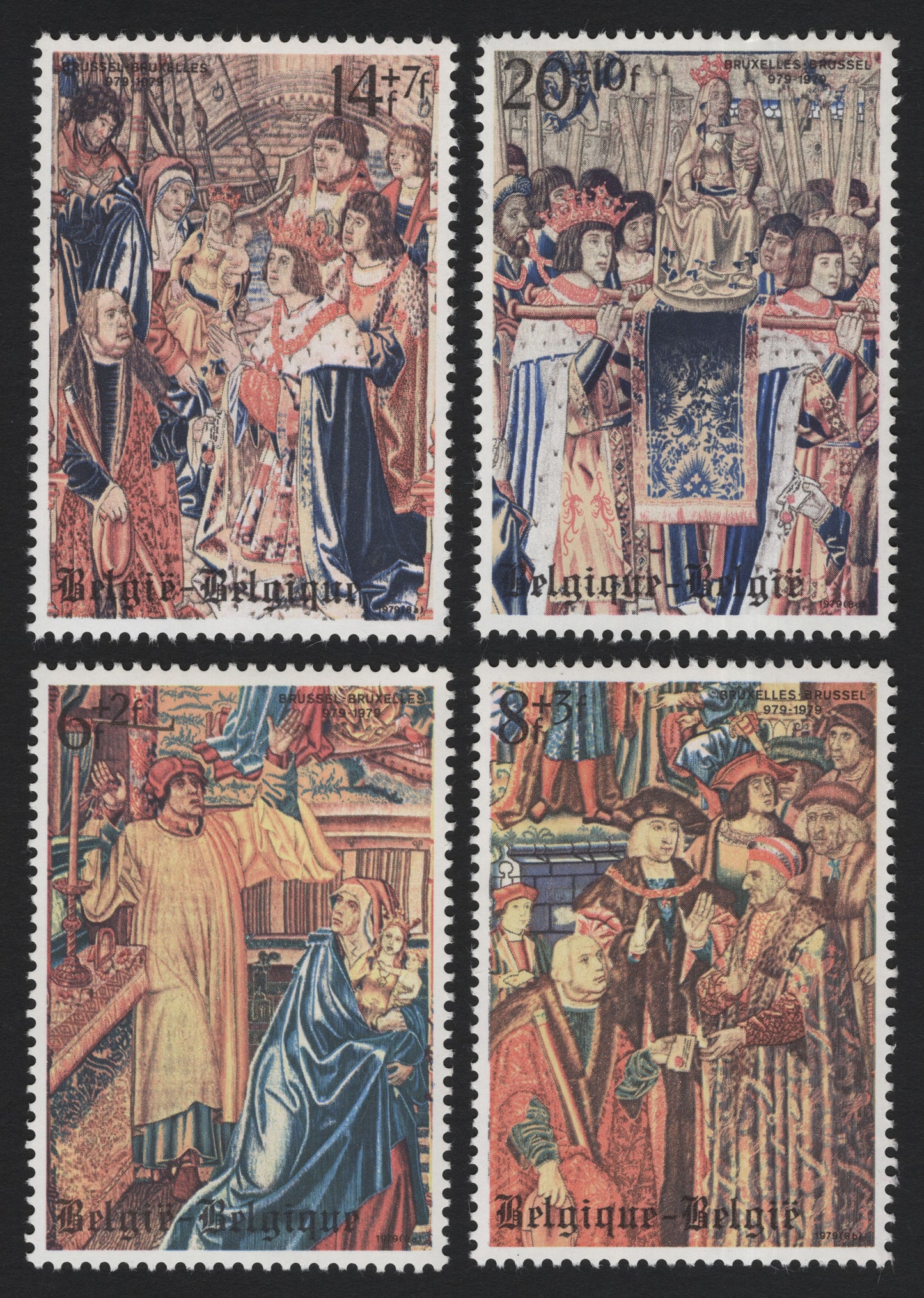 SCG5059 - Belgium 1979 – Millennium of Brussels Tapestry Scenes (Set of 4)