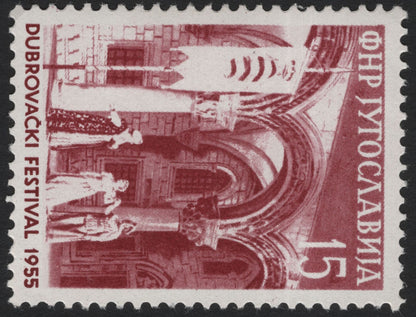 SCG5071 - Yugoslavia – Dubrovnik Festival Commemorative Stamps (1955)