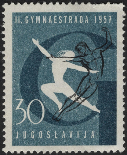 SCG5067 - Yugoslavia 1957 – II Gymnaestrada, Paris (Set of 4)