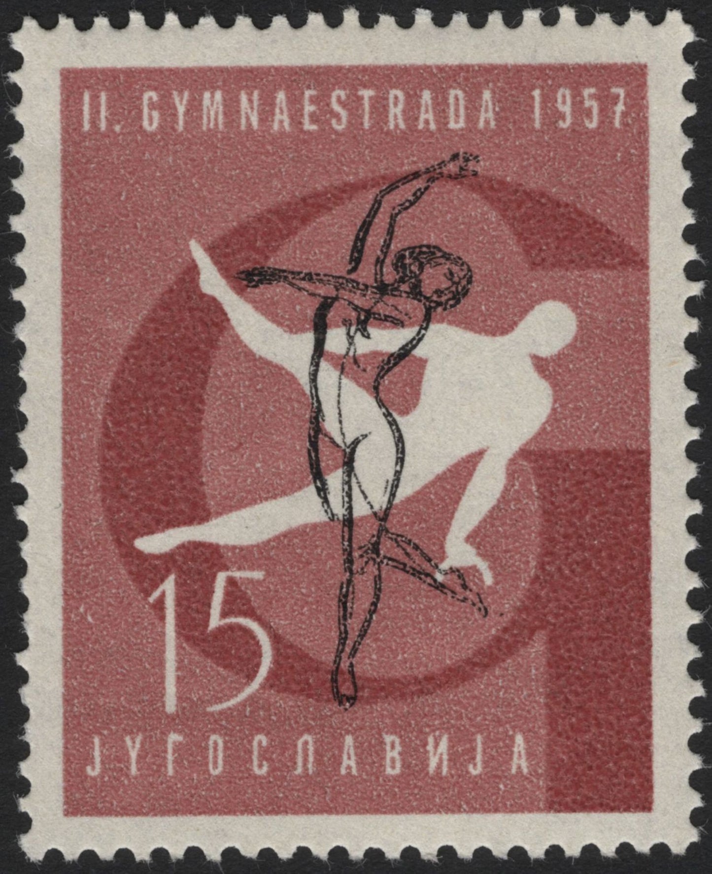 SCG5067 - Yugoslavia 1957 – II Gymnaestrada, Paris (Set of 4)