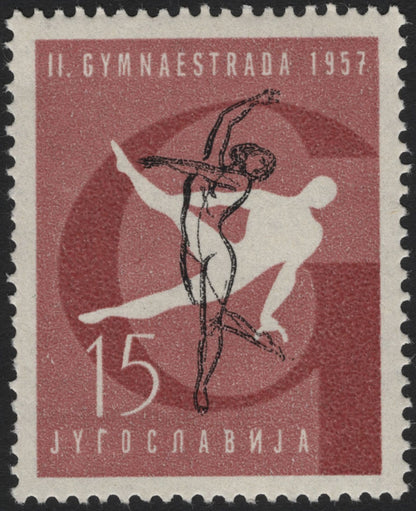 SCG5067 - Yugoslavia 1957 – II Gymnaestrada, Paris (Set of 4)