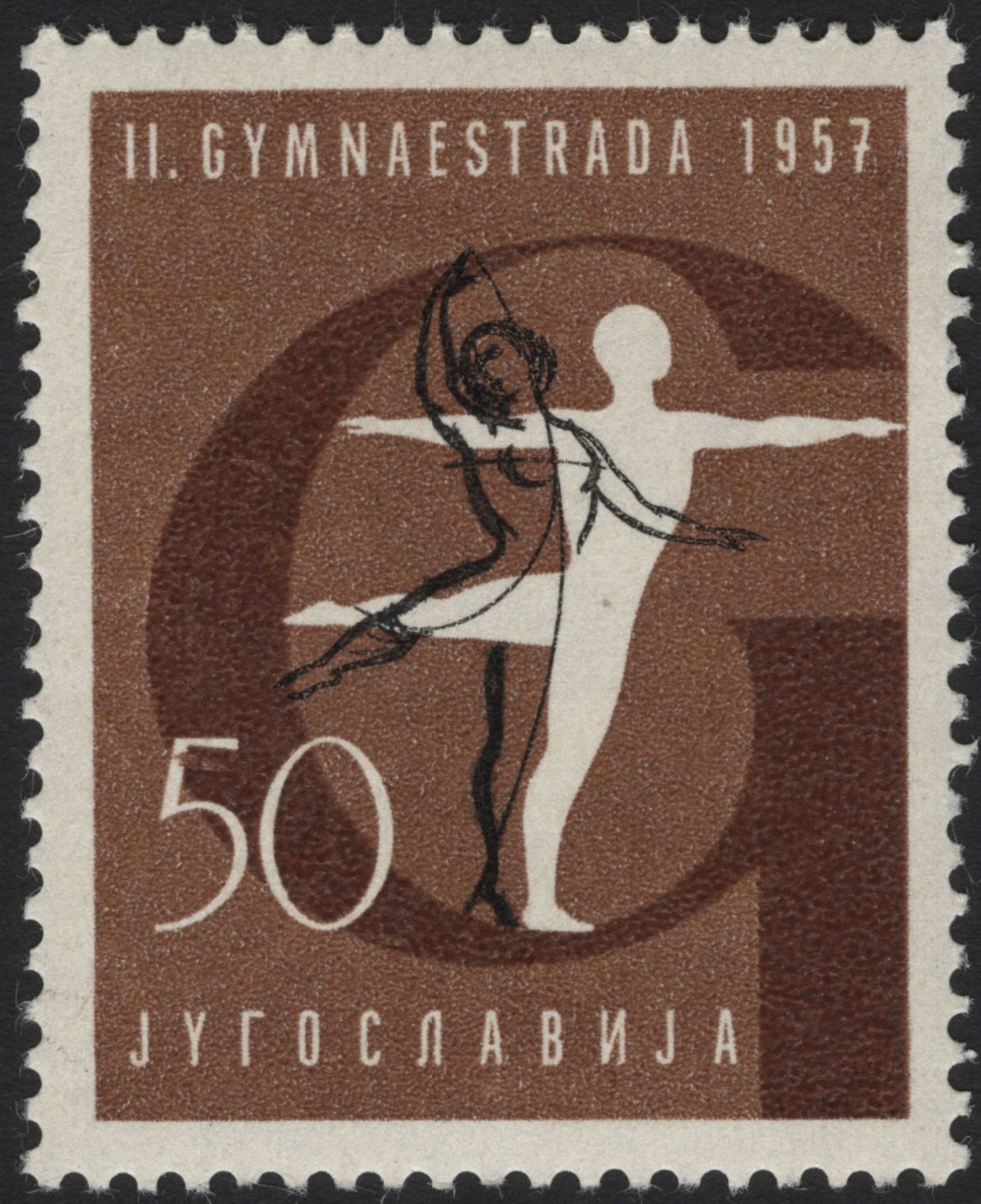 SCG5067 - Yugoslavia 1957 – II Gymnaestrada, Paris (Set of 4)