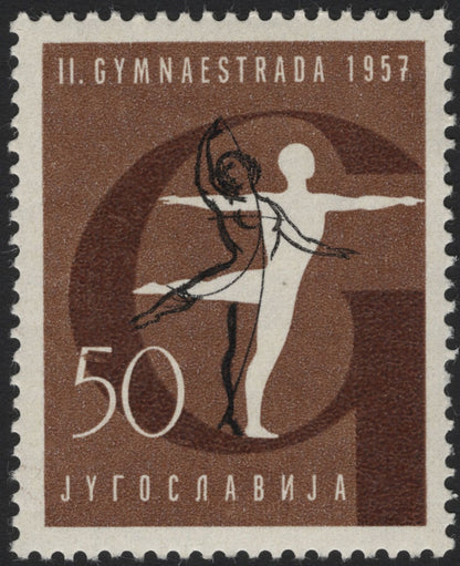 SCG5067 - Yugoslavia 1957 – II Gymnaestrada, Paris (Set of 4)