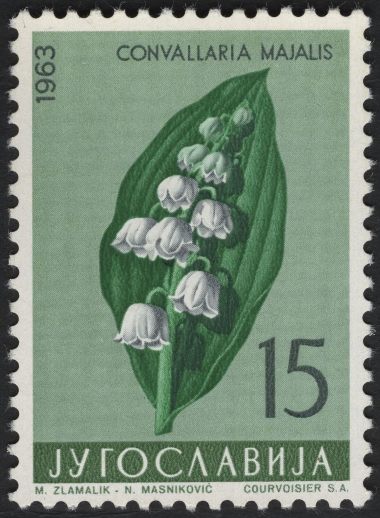 SCG5068 - Yugoslavia 1963 Medicinal & Decorative Flowers Set