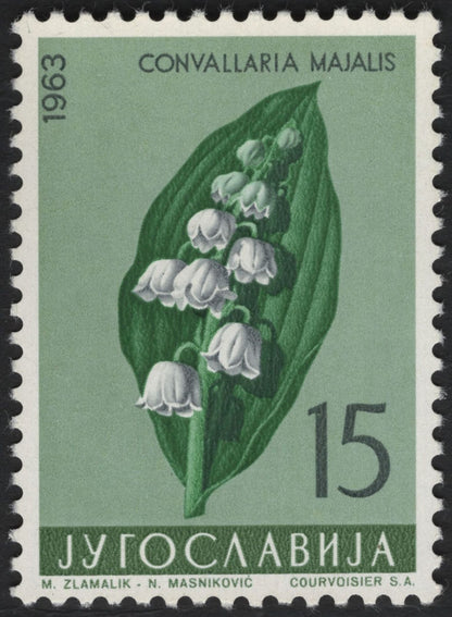 SCG5068 - Yugoslavia 1963 Medicinal & Decorative Flowers Set
