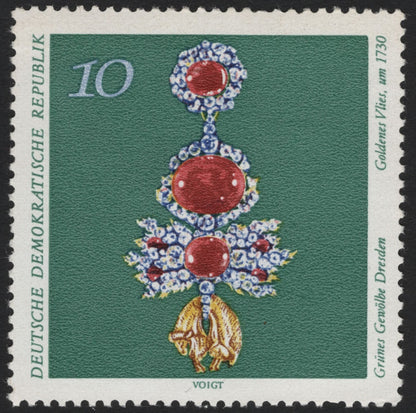 SCG5072 - DDR 1968 – Grünes Gewölbe Dresden, Historic Jewelry (5pf & 10pf)