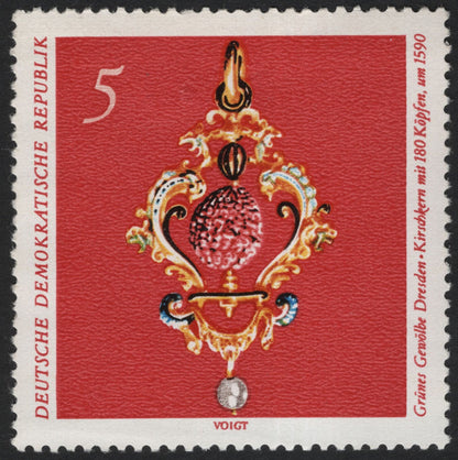 SCG5072 - DDR 1968 – Grünes Gewölbe Dresden, Historic Jewelry (5pf & 10pf)