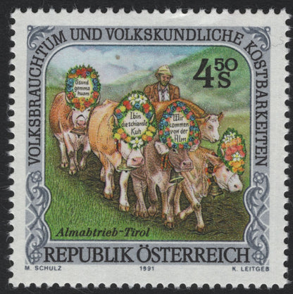 SCG5079 - Austria 1991 – Folk Customs and Ethnographic Treasures