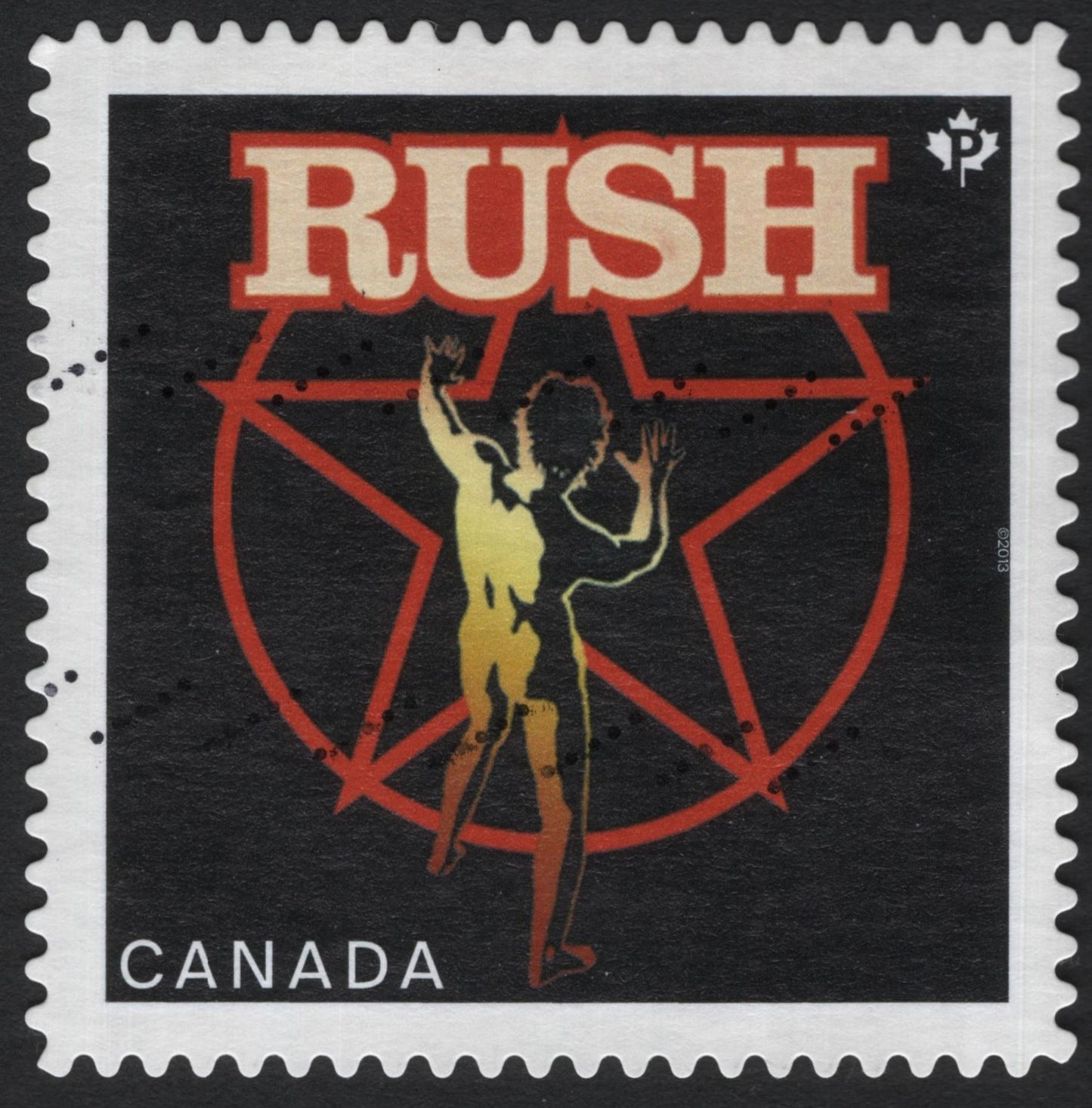 SCG5137 - Canada 2013 – Rush "2112 Starman" Rock Band Tribute Stamp