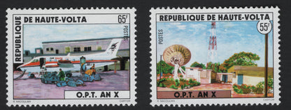 SCG5180 - Haute-Volta 1970s – O.P.T. 10th Anniversary (Postal & Telecommunications)