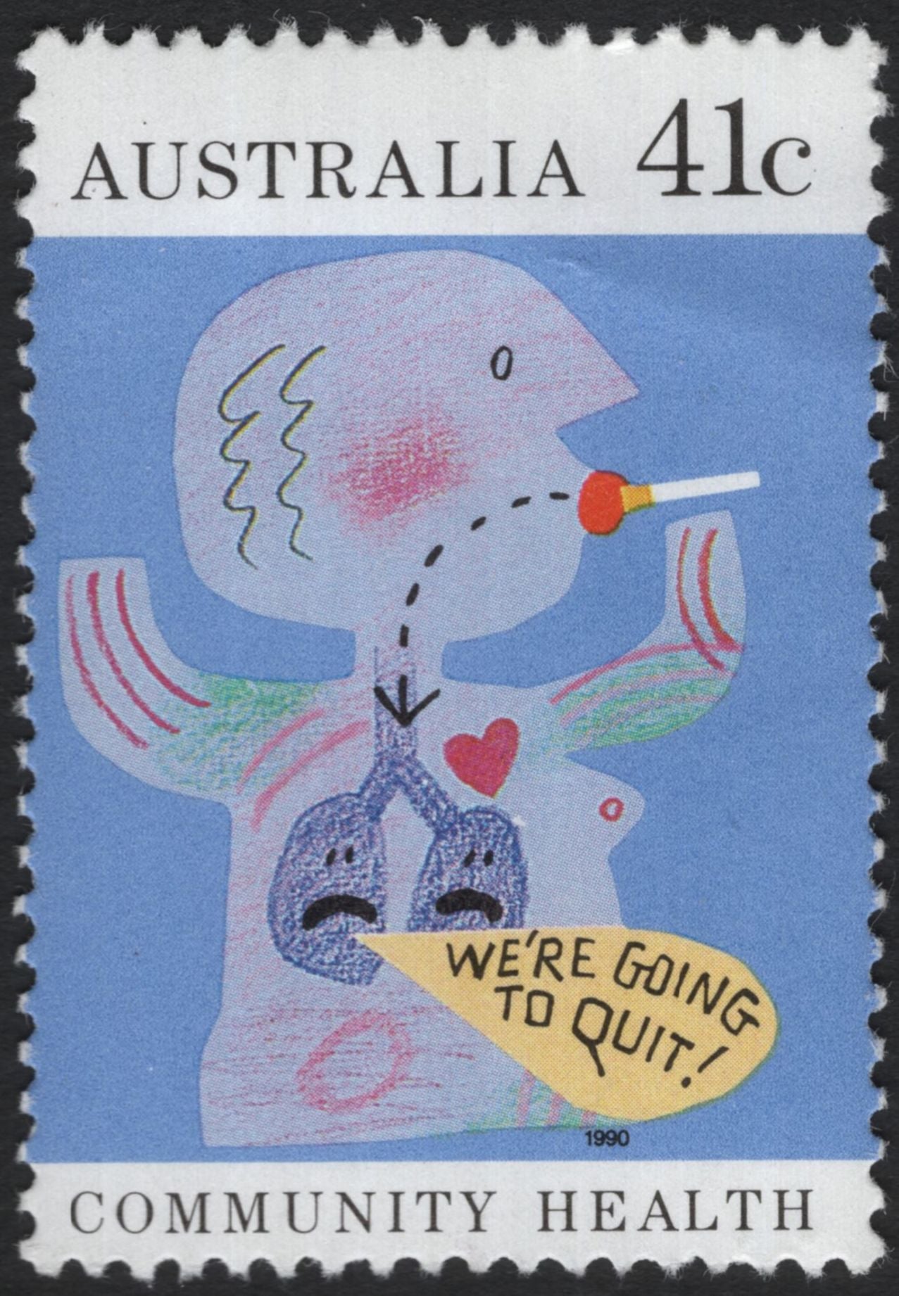 SCG5178 - Australia 1990 – Community Health Awareness (Set of 3, 41c each)
