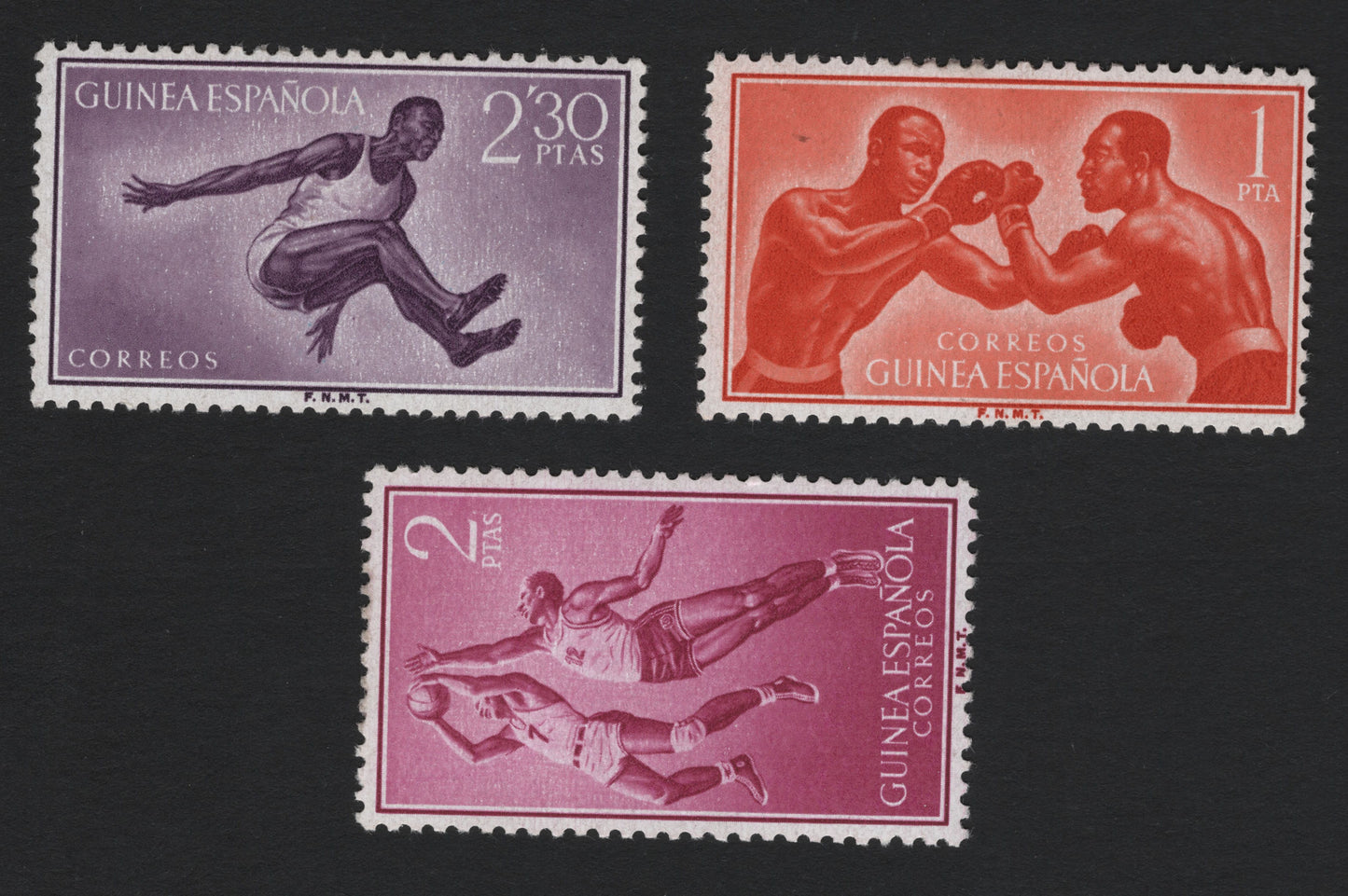 SCG5179 - Spanish Guinea 1960s Sports Series – Boxing, Basketball & Long Jump