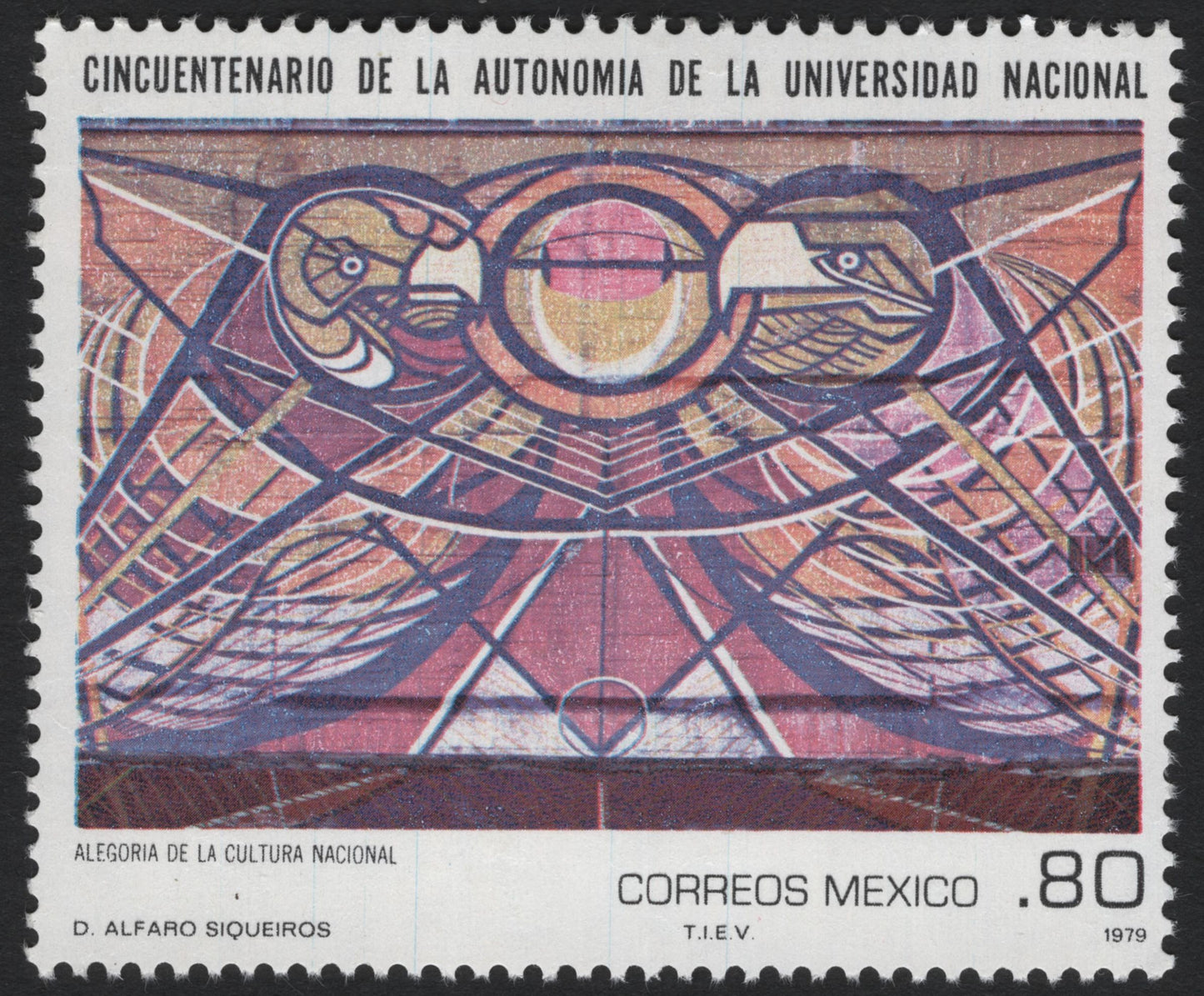 SCG5183 - Mexico 1979 – 50th Anniversary of University Autonomy (Murals by Chávez Morado & Siqueiros)