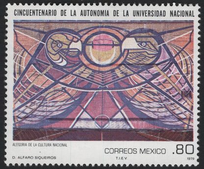 SCG5183 - Mexico 1979 – 50th Anniversary of University Autonomy (Murals by Chávez Morado & Siqueiros)