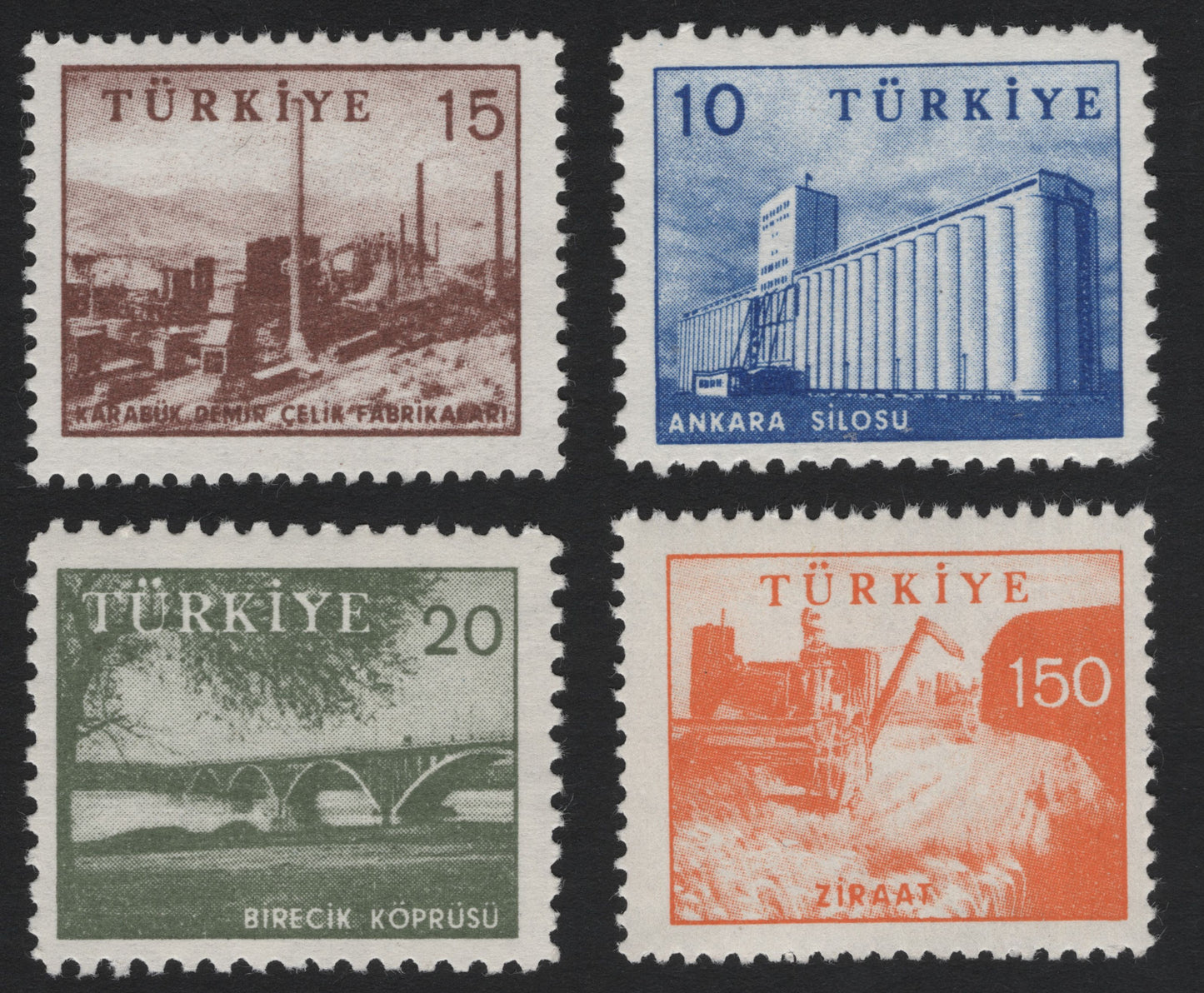 SCG5186 - Turkey – Industrial and Agricultural Development Definitives (Karabük, Ankara, Birecik, Agriculture)