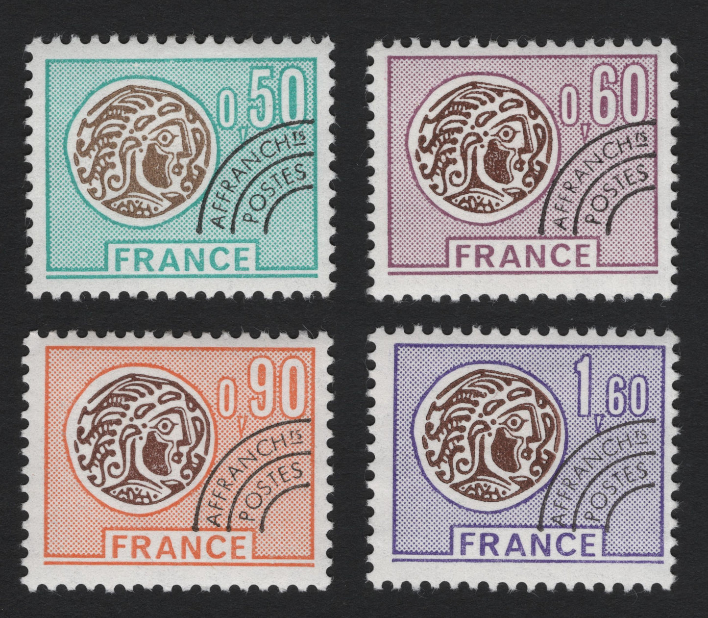 SCG5188 - France – Gaulish Coin Design Definitives (1960s–1970s)