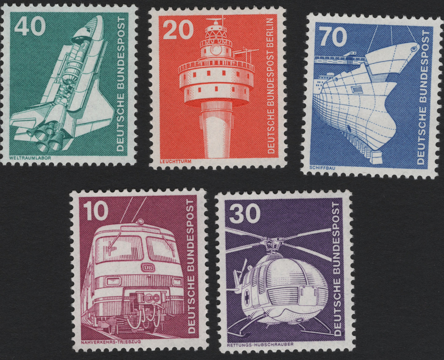 SCG5226 - Germany – 1975 "Industry and Technology" Definitives
