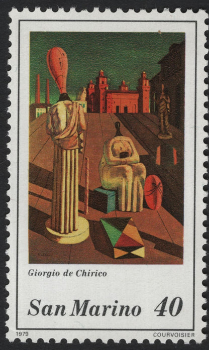 SCG5227 - San Marino 1979 – Giorgio de Chirico Commemorative Issue
