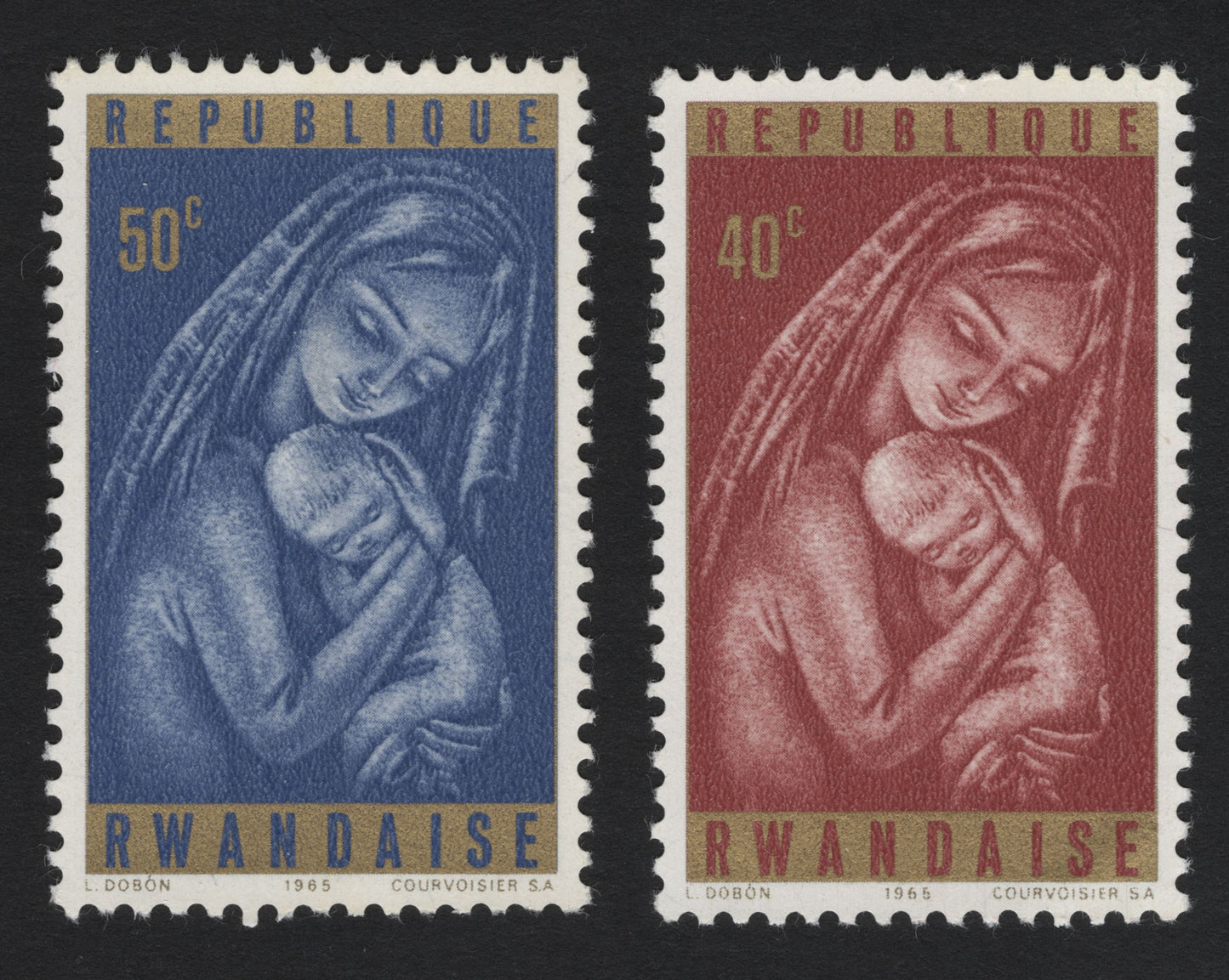 SCG5222 - Rwanda 1965 – Mother and Child (Charity Issue)