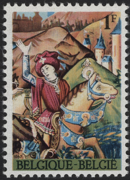 SCG5224 - Belgium 1967 – Medieval Tapestry Scenes (Knights on Horseback)
