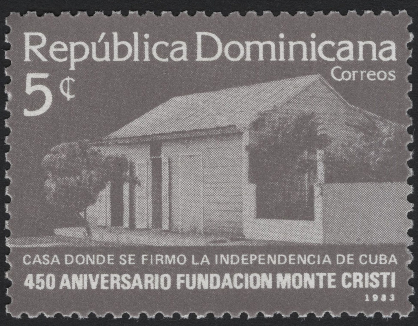 SCG5233 - Dominican Republic 1983 – 450th Anniversary of Monte Cristi Foundation