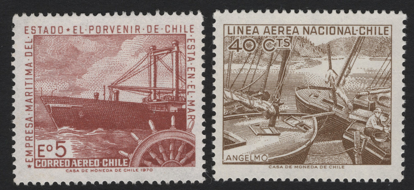 SCG5235 - Chile – Maritime & Airmail Scenes (1970)