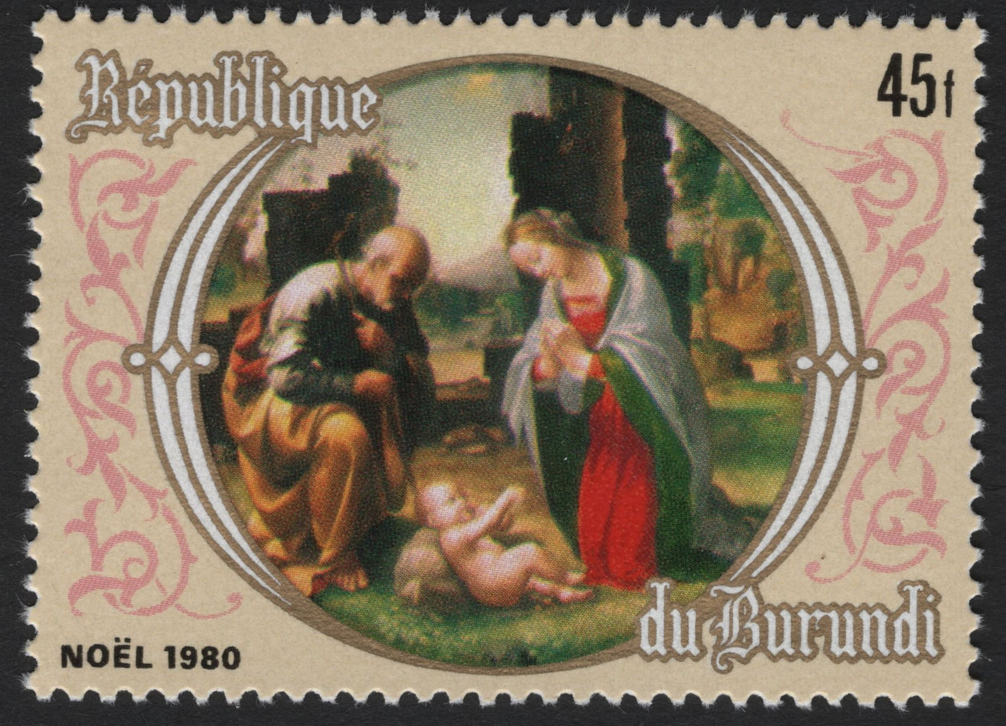 SCG5243 - Burundi Christmas Stamps – Nativity Scenes (1980)
