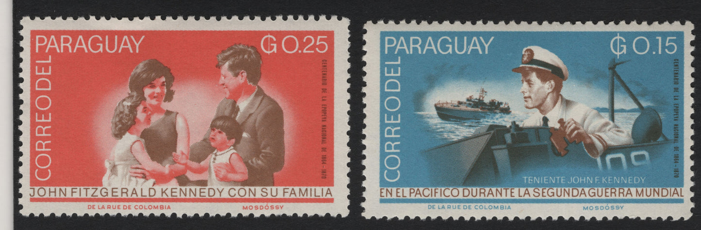 SCG5250 - Paraguay 1970 – John F. Kennedy Commemorative Pair