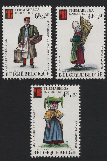 SCG5253 - Belgium – 1975 Themabelga Charity Stamps (Traditional Street Vendors)