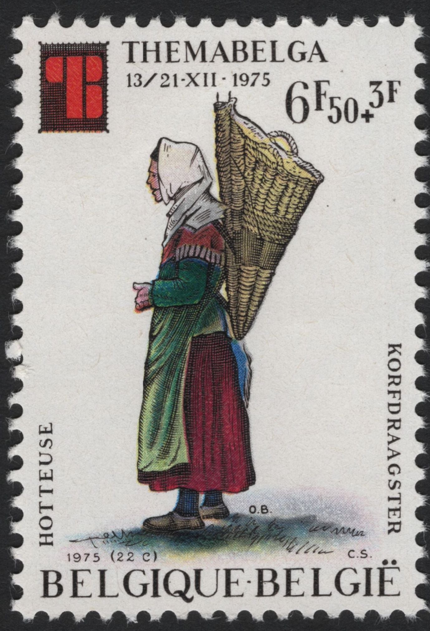 SCG5253 - Belgium – 1975 Themabelga Charity Stamps (Traditional Street Vendors)