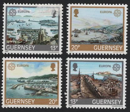 SCG5258 - Guernsey 1983 – Europa "Historic Harbours" Set