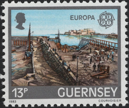 SCG5258 - Guernsey 1983 – Europa "Historic Harbours" Set