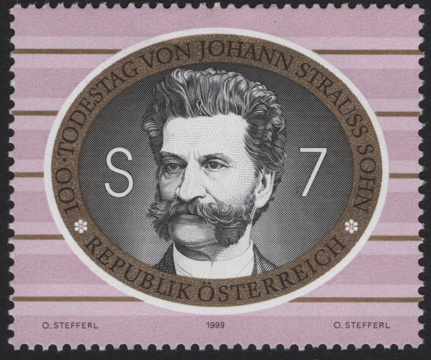 SCG5256 - Austria 1999 – Johann Strauss Father & Son Memorial Issue