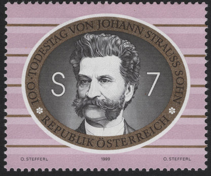 SCG5256 - Austria 1999 – Johann Strauss Father & Son Memorial Issue