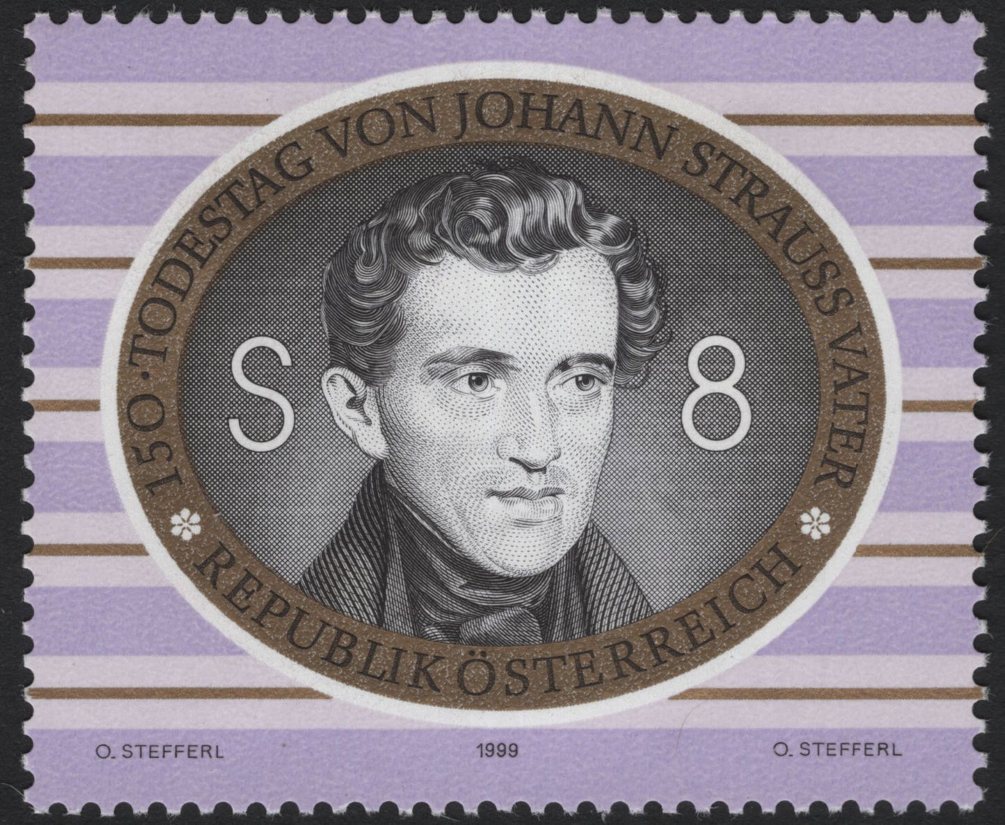 SCG5256 - Austria 1999 – Johann Strauss Father & Son Memorial Issue
