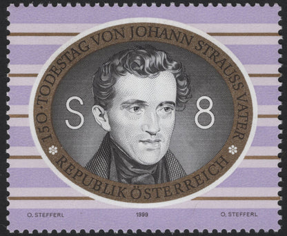 SCG5256 - Austria 1999 – Johann Strauss Father & Son Memorial Issue