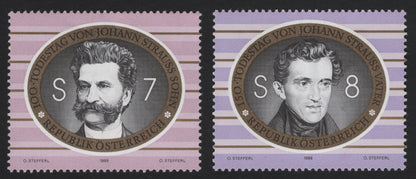 SCG5256 - Austria 1999 – Johann Strauss Father & Son Memorial Issue