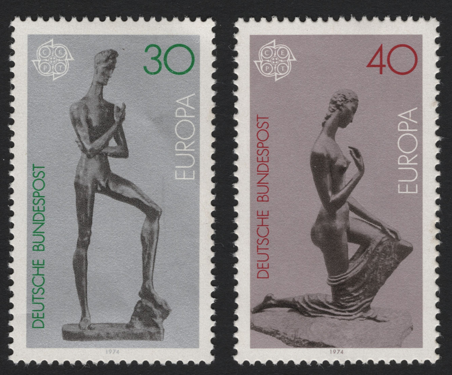 SCG5257 - Germany 1974 – Europa Stamps (Sculptures)