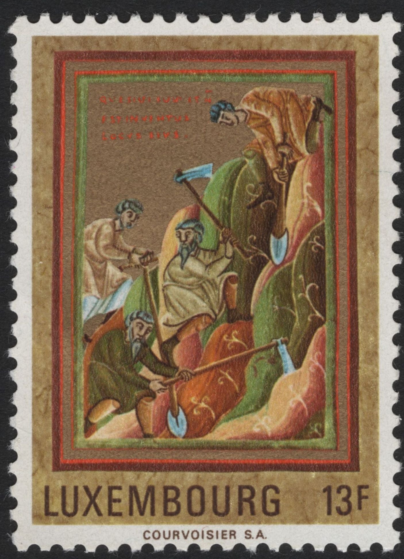 SCG5262 - Luxembourg 1973 – Medieval Manuscript Illustrations (Vineyard Scenes)